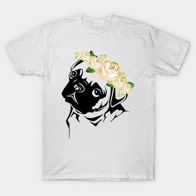 Cute Face Pug T-Shirt by Pet & Nature Lovers